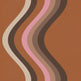 Broad Curvy Retro Stripe Wallpaper