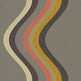 Broad Curvy Retro Stripe Wallpaper