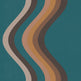 Broad Curvy Retro Stripe Wallpaper