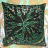 Tie Dye Circle  Velvet Cushion - Bottle
