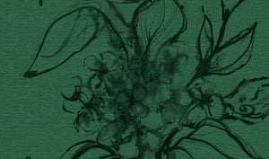 Aquatint floral Wallpaper - Emerald