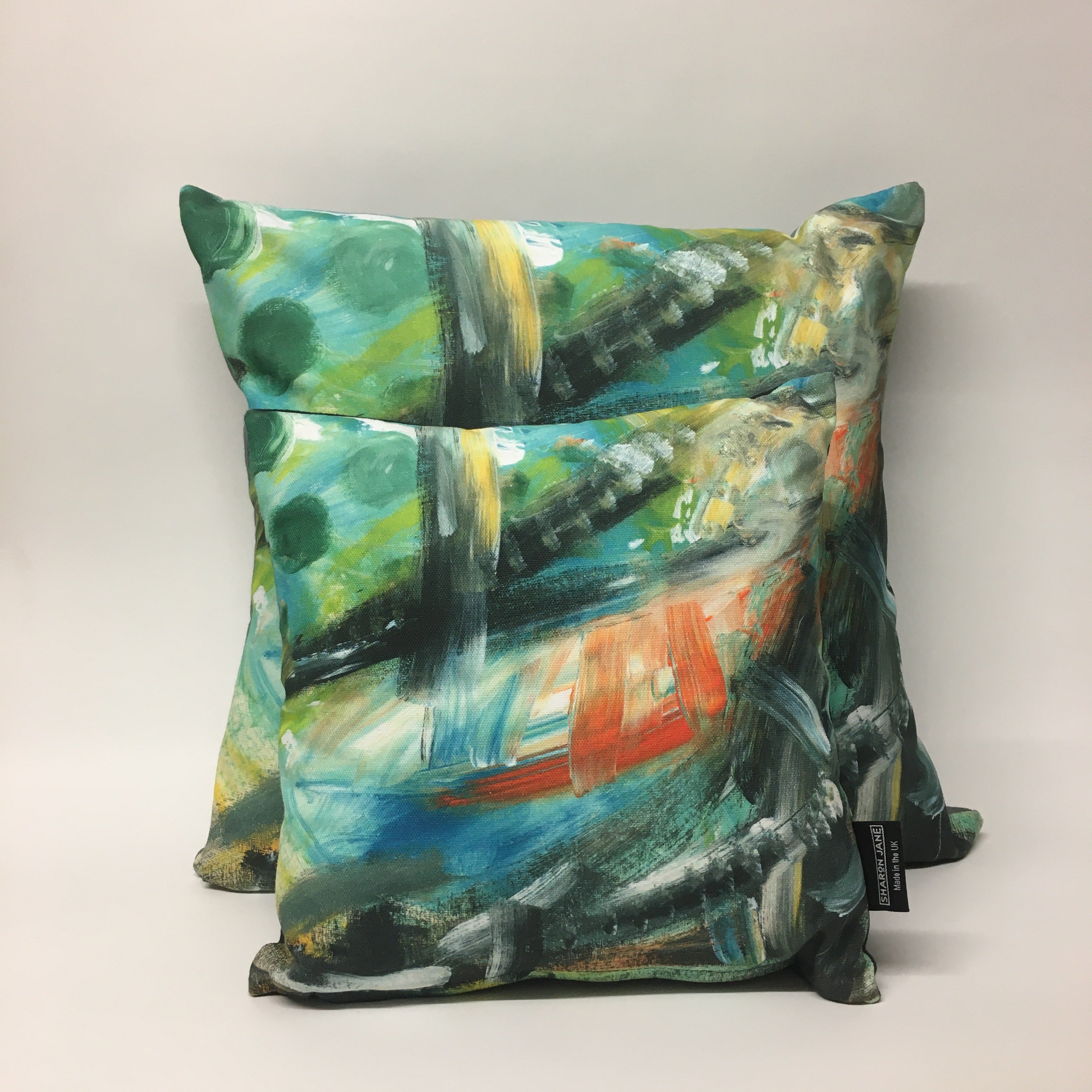 Painterly Multi-Colour Mini Cushion