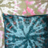Tie dye Circle  Velvet Cushion - Turquoise