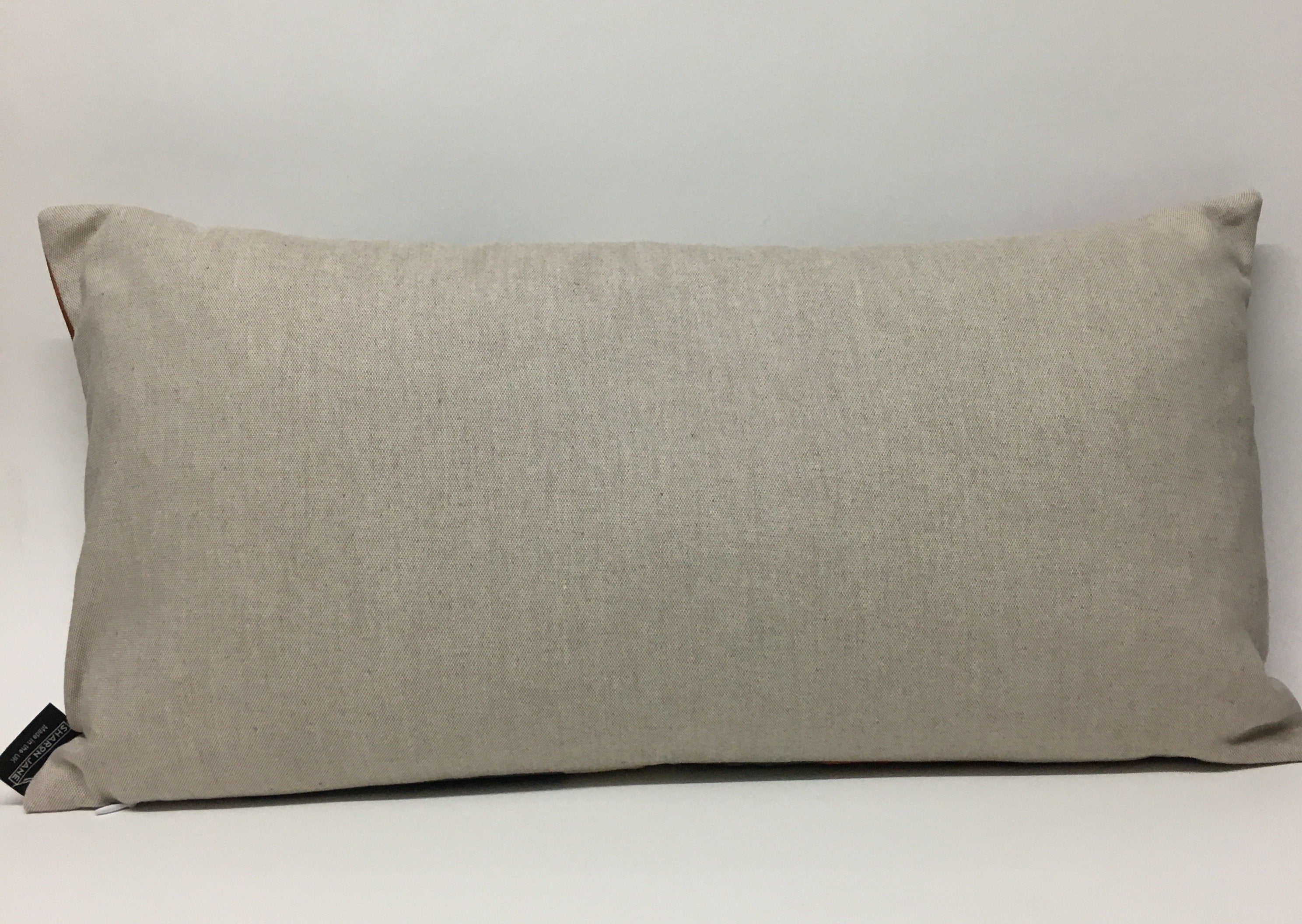 Combed Stripe Cushion - Raspberry, lilac + terracotta