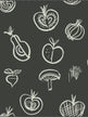 Simple Fruit Motif Wallpaper