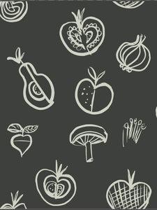 Simple Fruit Motif Wallpaper