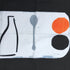 ‘Orange + Spoon’ Hand Printed Tea Towel