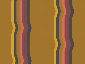 Off - Set Retro Stripe wallpaper - Ochre