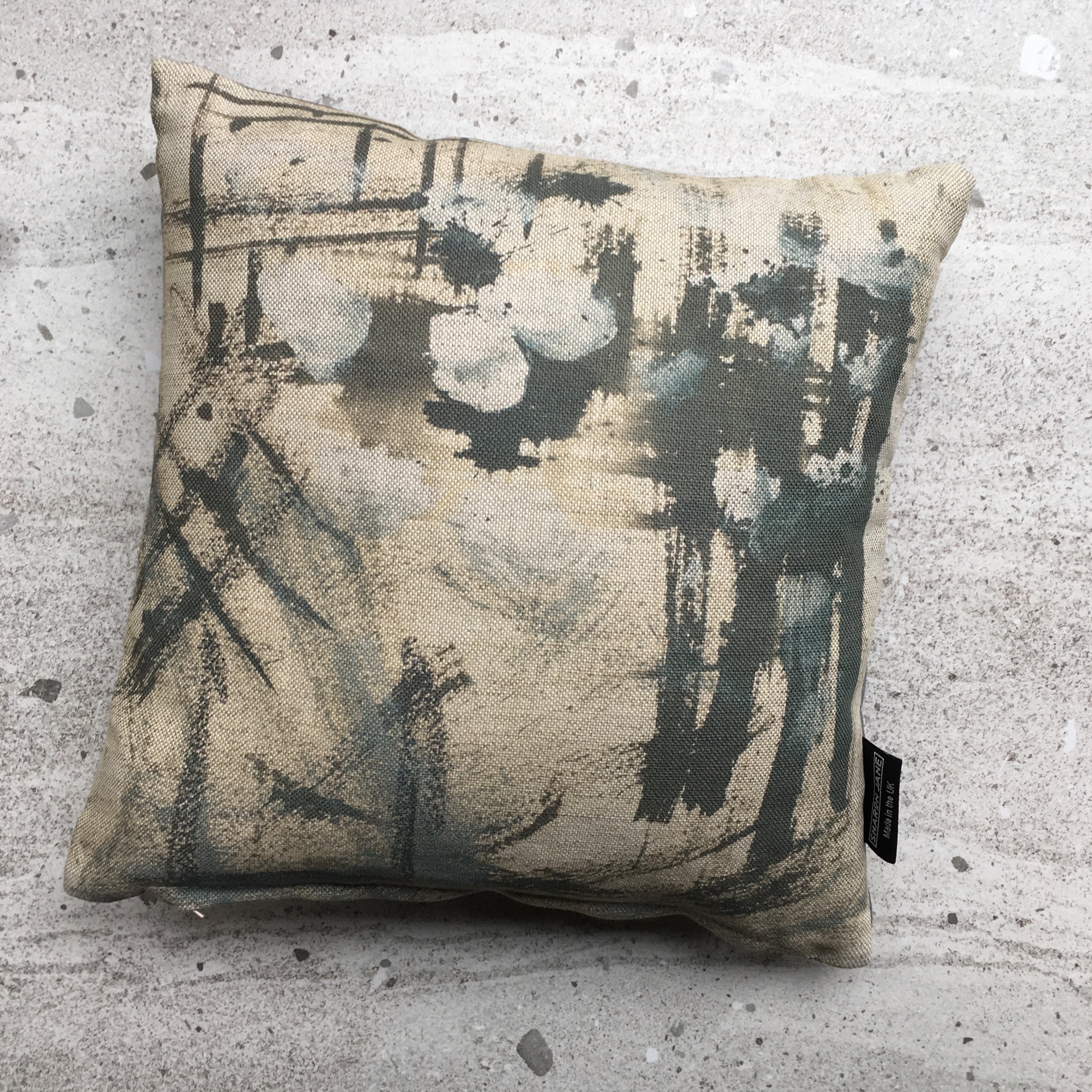 Abstract No 1 Linen Mini Cushion