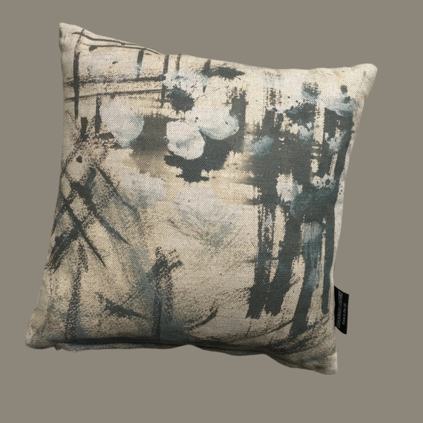 Abstract No 1 Linen Mini Cushion