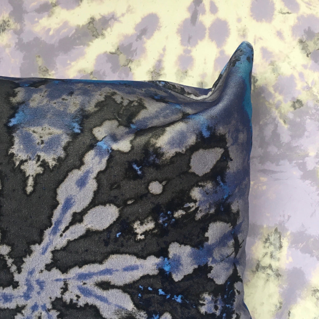 Tie Dye Circle  Velvet Cushion - Heather