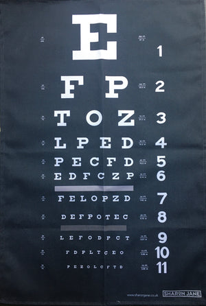 ‘Eye Test’ Tea Towel
