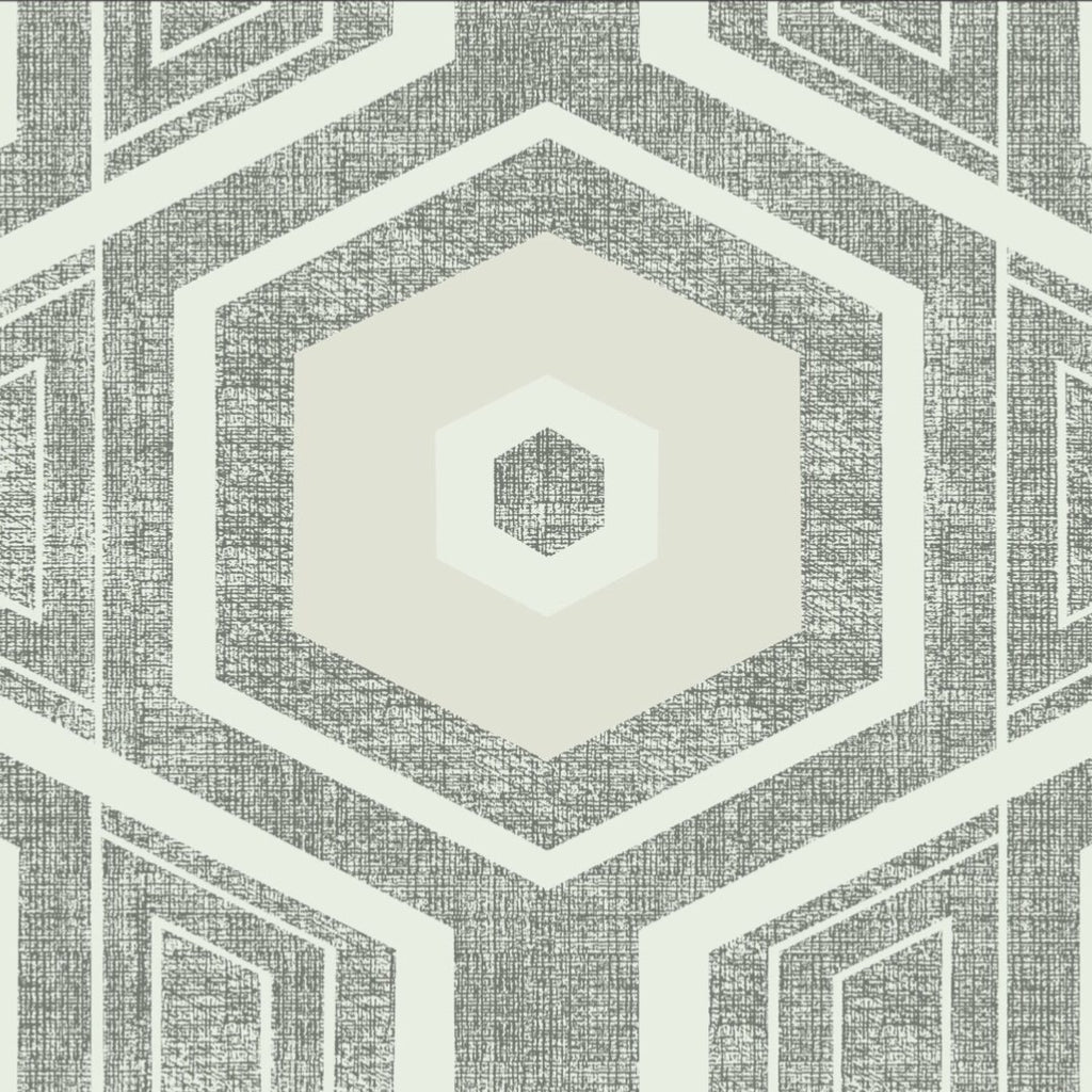Retro Textured Polygon. Grey + Ivory