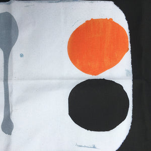 ‘Orange + Spoon’ Hand Printed Tea Towel