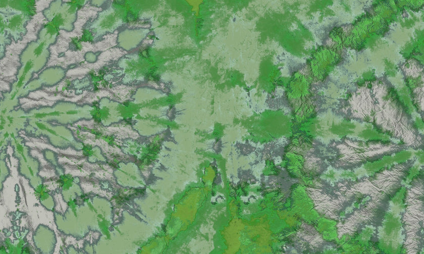 Tie Dye Circle Wallpaper - Moss