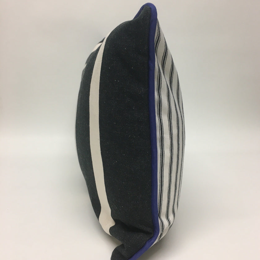 Black + White Striped Cushions