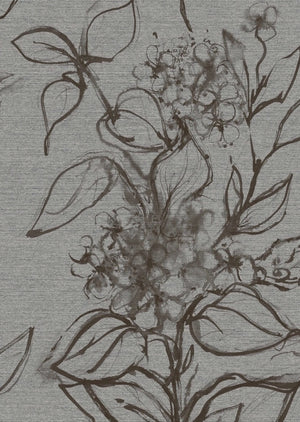 Aquatint Large Panel Floral Wallpaper