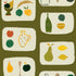 Naive Fruit Wallpaper - Dark Khaki