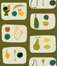 Naive Fruit Wallpaper - Dark Khaki