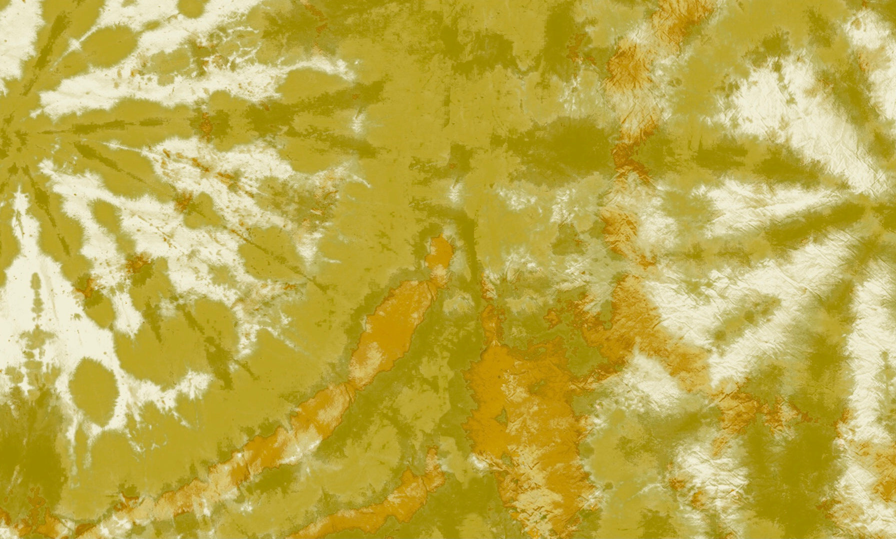 Tie Dye Circle Wallpaper - Ochre