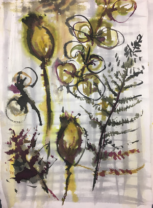 Fern Studies Watercolour Painting