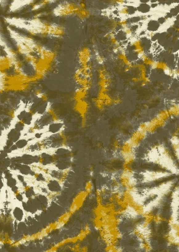 Tie Dye Circle Wallpaper - Dark Khaki