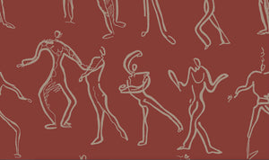 Dancers Wallpaper - Red Brick