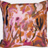 Watercolour Floral Velvet Cushion - Burnt Orange Katie