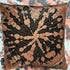 Tie dye Circle  Velvet Cushion - Cinnamon