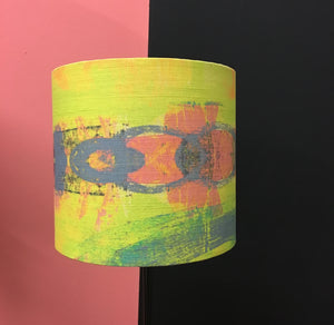 Yellow Circle Abstract Lampshade.