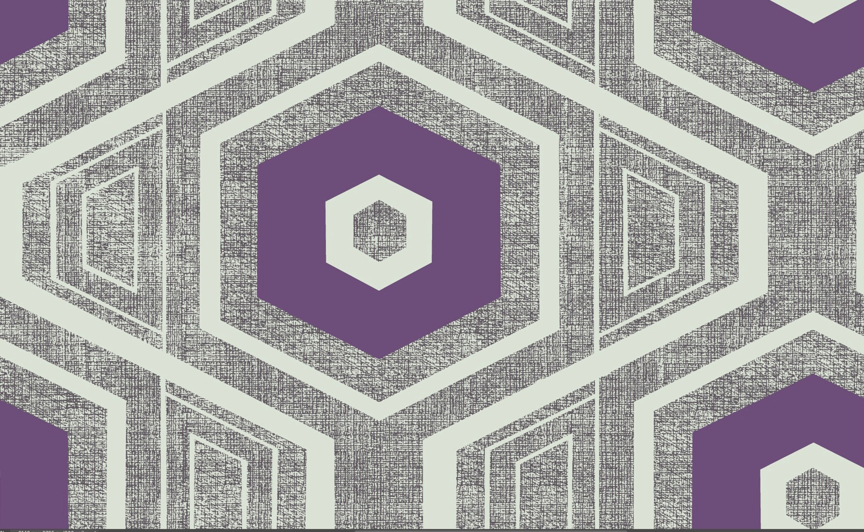 Retro Textured Polygon. Purple + Grey