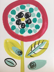 ‘Pansy’ Hand Painted Greetings Card