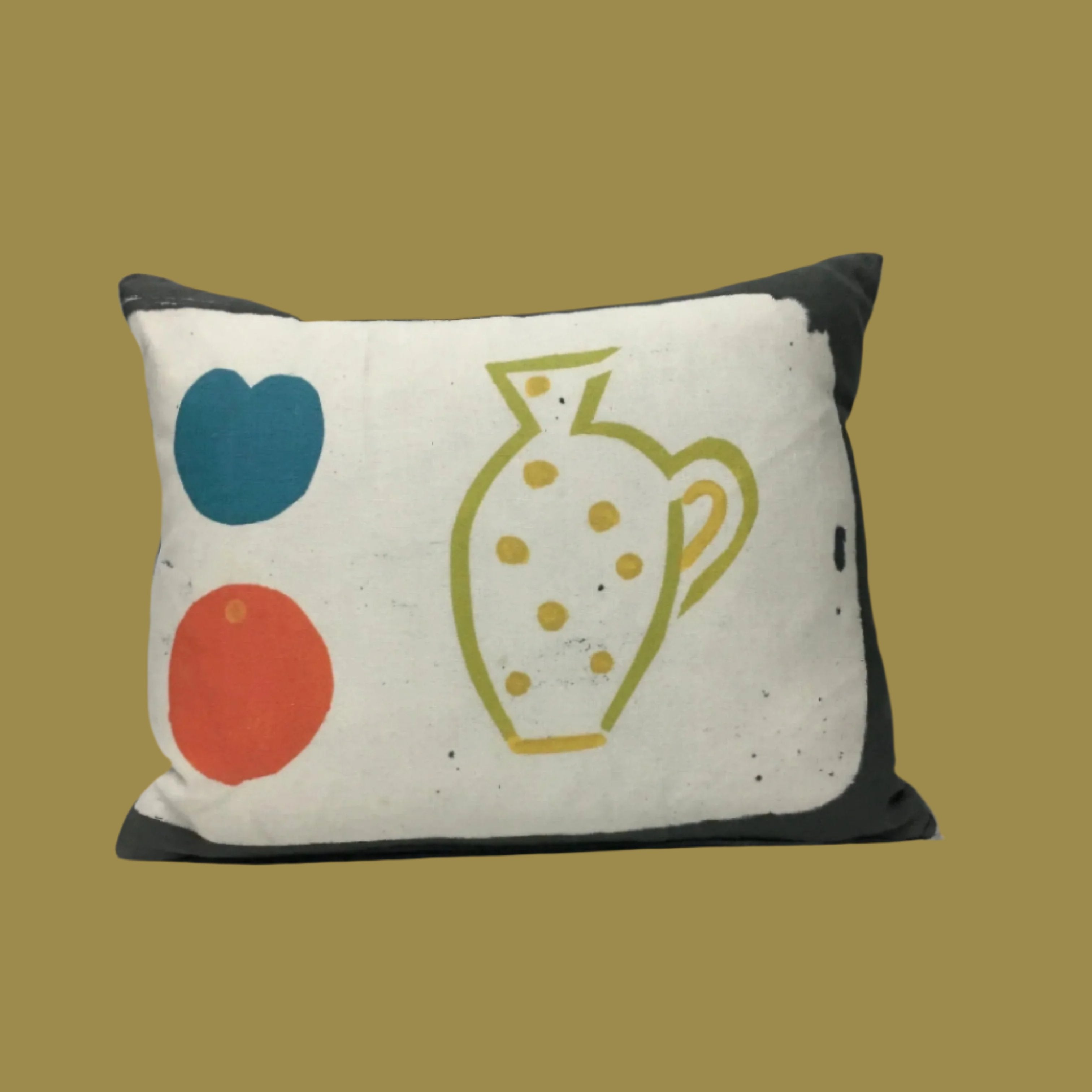 Naive Fruit - Yellow Jug Cushion