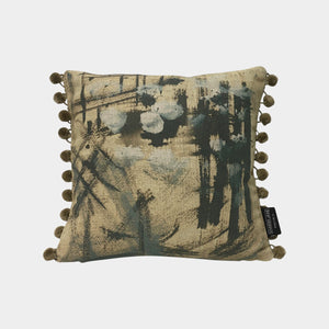 Abstract No 1 Linen Mini Cushion