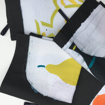 Apple + Pear + Spoon Tea Towel