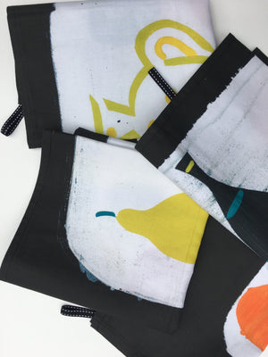 Apple + Pear + Spoon Tea Towel