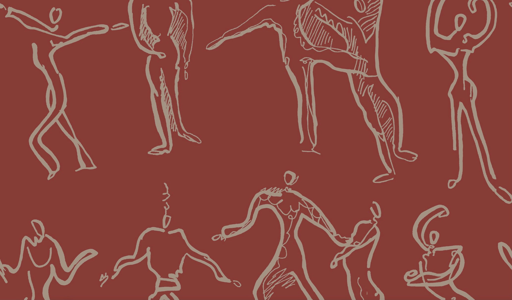 Dancers Wallpaper - Red Brick
