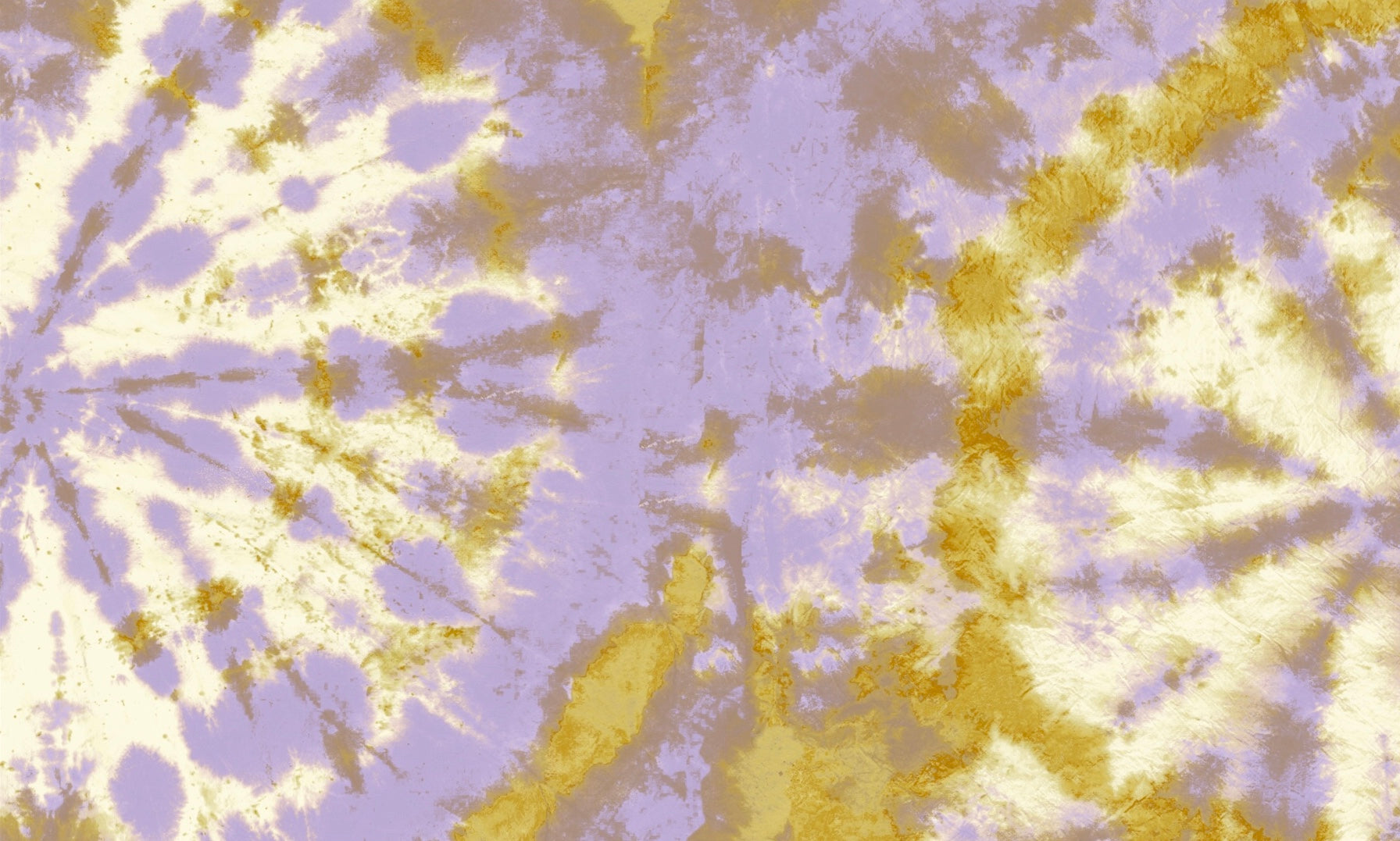 Tie dye circle Wallpaper - Lilac / Mustard