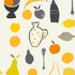 Naive Fruit Motif Wallpaper - Orange