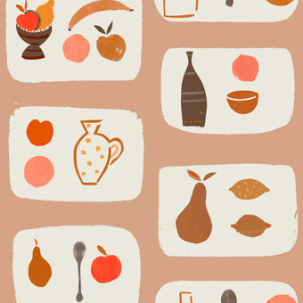 Naive Fruit Wallpaper - Peach