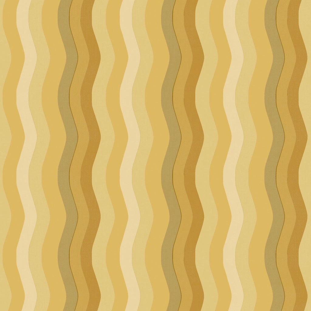 Wavy Stripe Wallpaper - Butter