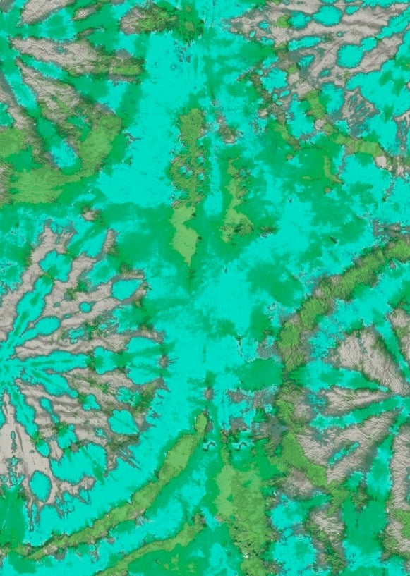 Tie Dye Circle Wallpaper - Jade