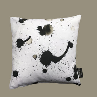 Splatter Monochrome Mini Cushion