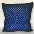 Hand Made Cotton Crocheted Cushion - Cobalt