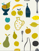 Naive Fruit Motif Wallpaper