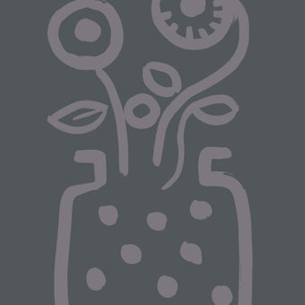 Vase no 2 print - Grey + Pewter