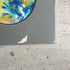 Expressive Abstract Circular Print Blue + Grey Mount