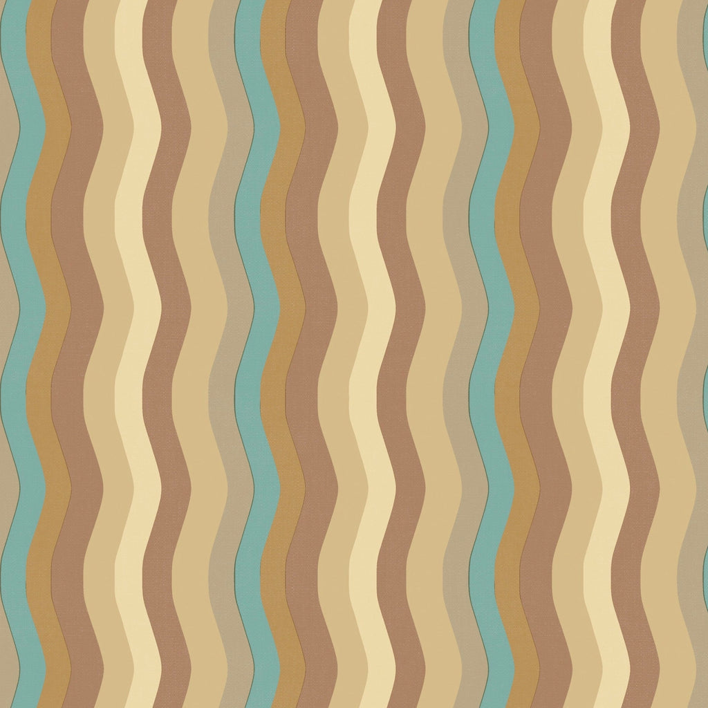 Wavy Stripe Wallpaper - Taupe