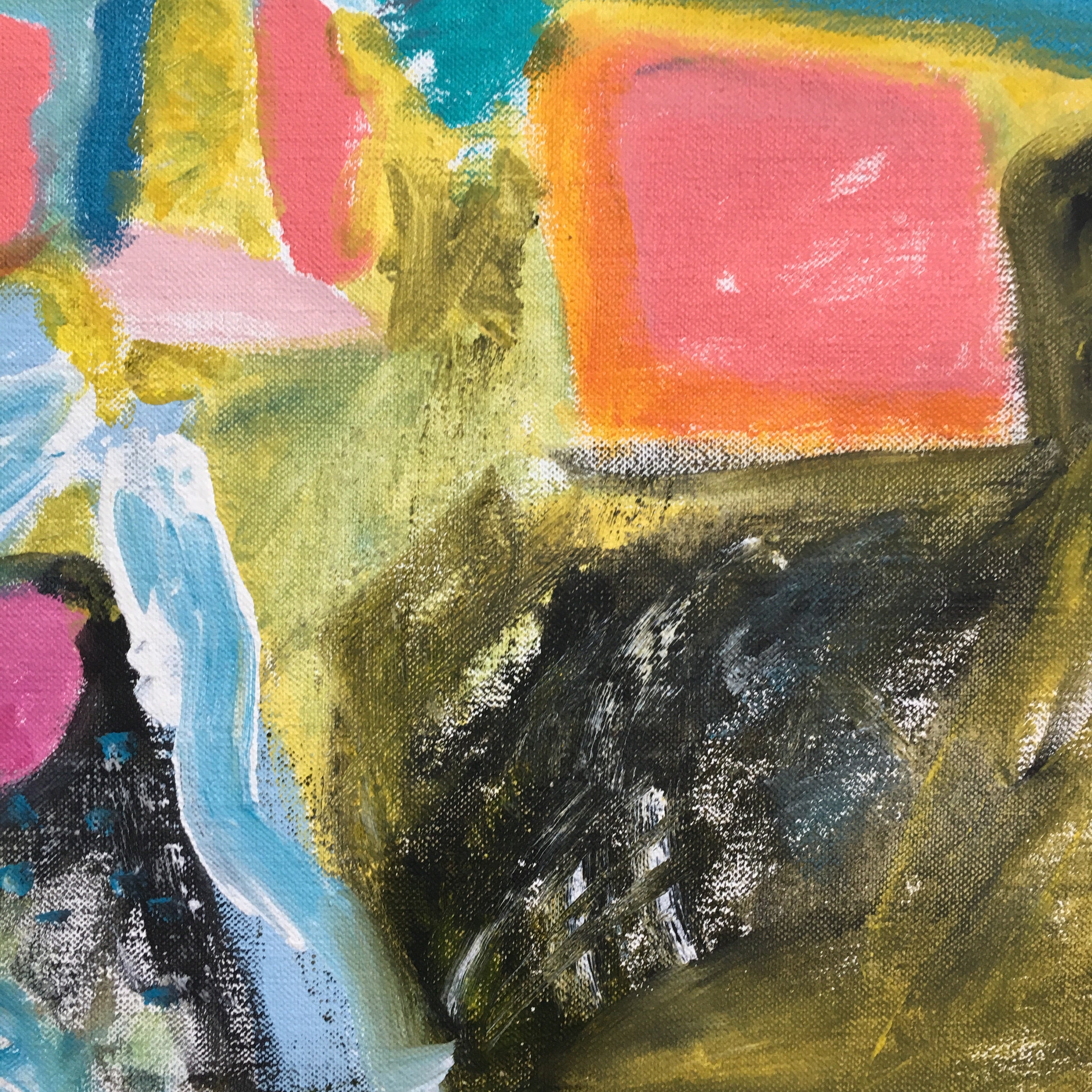 Abstract Painting on Canvas