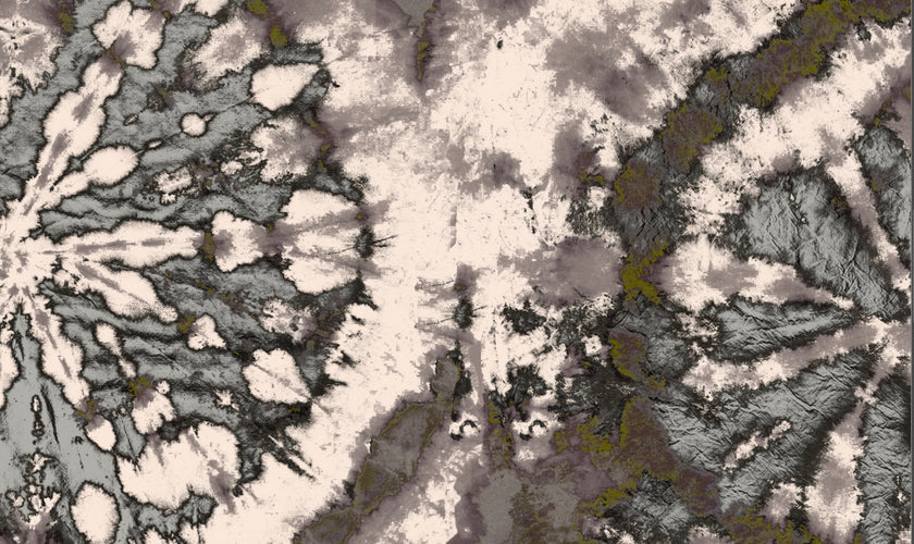 Tie Dye Circle Wallpaper - Coffee